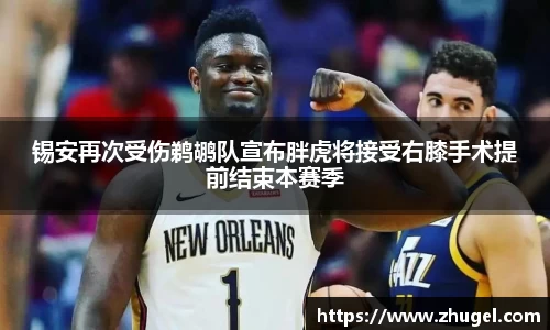 锡安再次受伤鹈鹕队宣布胖虎将接受右膝手术提前结束本赛季